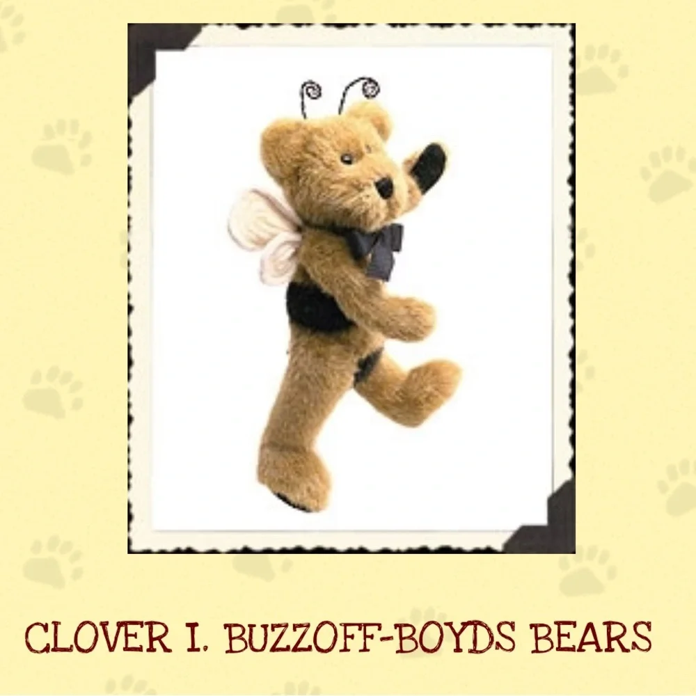 Vintage Boyd’s Bears NWT Clover L Buzzoff Plush Stuffed Animal Collectible Rare